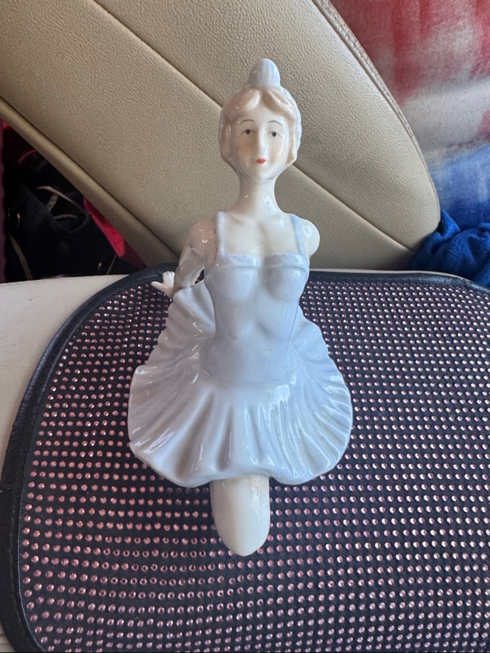 5.5” Vintage 1990s Ballerina Stretching Home Ceramic Figurine